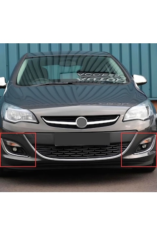 Ebal Otomotiv Opel Astra J SEDAN-HB Krom Sis Farı Çerçevesi 2 prç 2012 ve üzeri