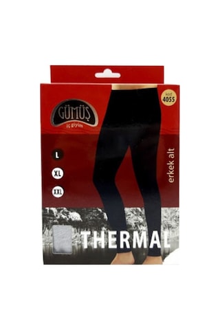 Erkek Siyah Termal Tayt Siyah