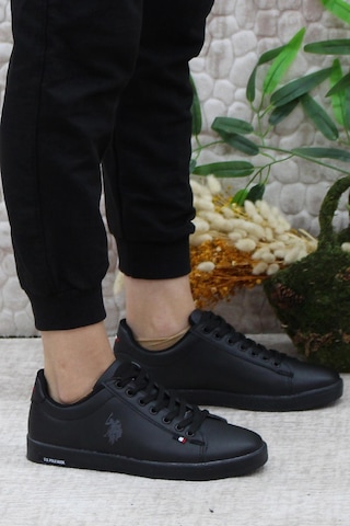 U.s. Polo Assn. Franco 3pr Anatomik Orijinal Ürün Rahat Unisex Sneaker Ayakkabı Siyah