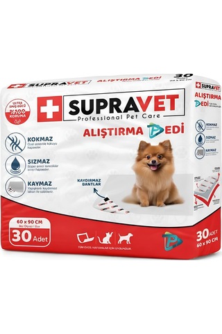 Supravet Köpek Çiş Eğitim Pedi 30'lu 60 x 90 CM