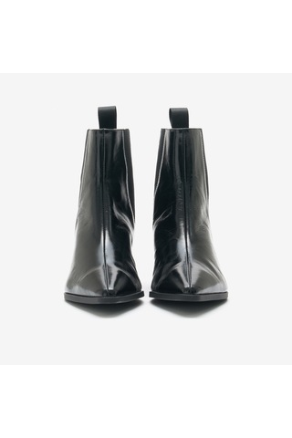 Black Bot Kadın 65s5 Frau Ortıseı Ankle Boot Wıth Heel siyah