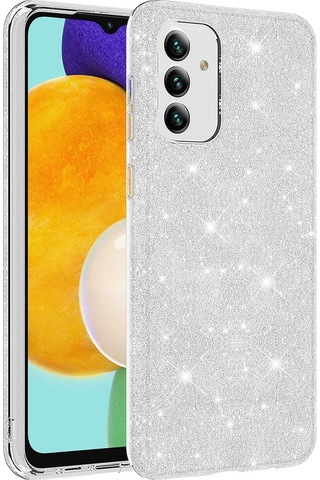 Samsung Galaxy Uyumlu A04s Kılıf Zore Parıltılı Simli Shining Silikon