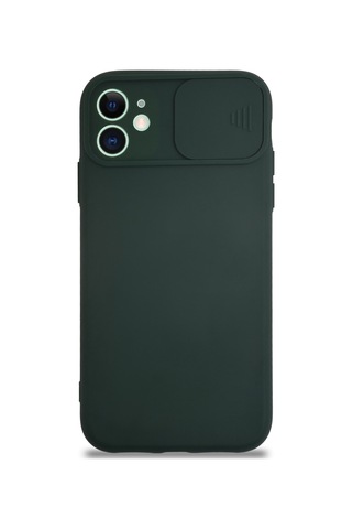 Apple Uyumlu iPhone 11 Kılıf Kamera Korumalı Sürgülü Renkli Silikon Kapak
