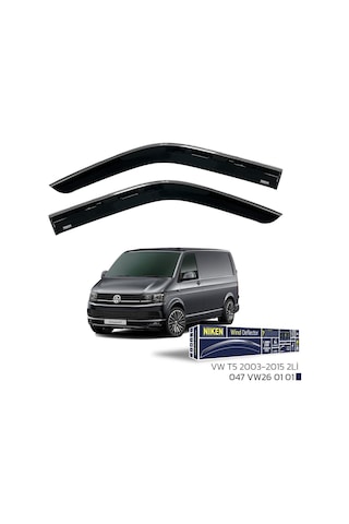 Vw T5 2003-2015 2'li - Kromlu Cam Rüzgarlığı Parça
