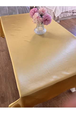 Finezza Kristal Monoray Kumaş Gold Masa Örtüsü Dikdörtgen 140x200 Cm - 1491