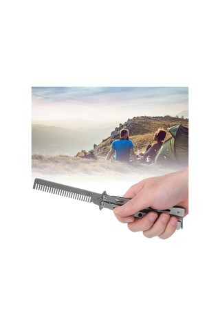 Wezone Güvenli Uygulama Bıçakçığı Saç Tarzı - Gümüş Renkli, Uçsuz Tasarım, Dış Mekan Aktivitesi Ve Spor İçin Uygulama Aracı Gümüş