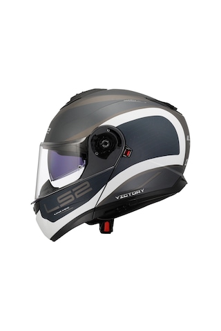 Ls2 Strobe 2 Vıctory Mat Gri-mavi-kum Kask Grı-mavı