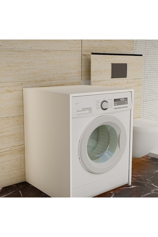 Çamaşır Makinesi Alt Dolabı - Beyaz (552716051)