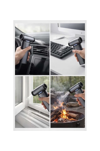 Mobgift Urbo Jet Fan Hızlı Mangal Fanı Çok Amaçlı Jet Temizleme Fanı 5+1 Kademe 65w Max Power Led Göstergeli