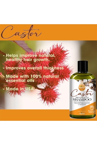 Difeel Essentials Castor Yavaş Uzayan Saçlara Özel Şampuan 360ML