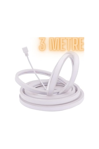 Araç Içi Aydınlatma Ip Şerit Led Ip Neon Turuncu 3 Metre