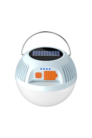 Reedark Büyük Boy Mavi Led Kamp Feneri, Type-c Şarj, 3 Işık Modu, Usb Power Bank, Taşınabilir Çadır Işığı Çok Renkli