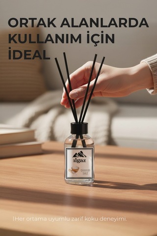 Çankırı Tuzu Bambu Çubuklu Oda Kokusu 110 Ml Red Diffuser Ortam Kokusu Ferahlatıcı