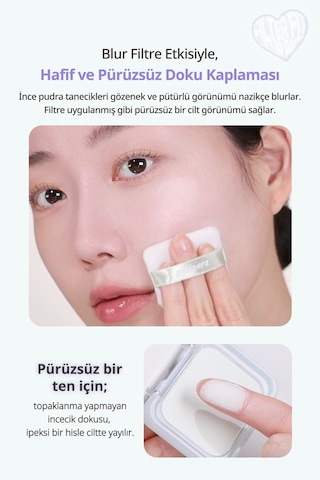 Perıpera Filter Fit Blur Pact 01 Blur Mint