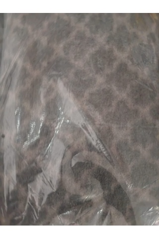 %90 Saf Yün Battaniye Tek Kişilik -doğal Saf Yün - Doğal Desenli Yün Battaniye - Wool Kahverengi - Krem