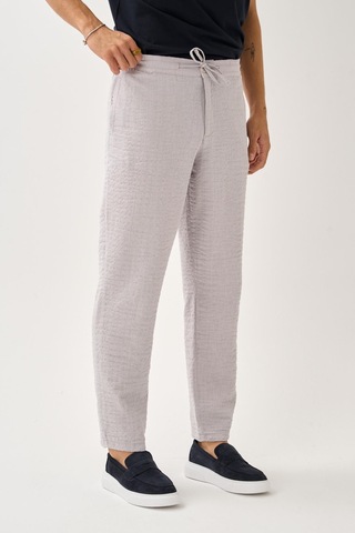 Alexandergardi Smart Casual Dokulu Pantolon Taş