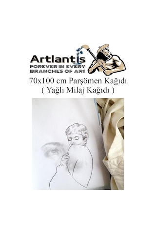 Parşömen Kağıdı Milaj Kağıdı 70x100 Cm 10 Adet Yağlı Çizim Kağıdı Parşumen İnce Kopya Kağıdı