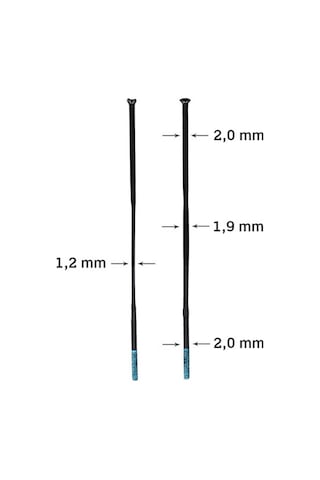 Shimano Ultegra Wh-r8170-c50 Jant Seti İçin Jant Teli 272mm Siyah