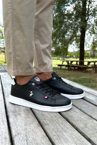 Erkek Sneakers Günlük Spor Ayakkabı Siyah - Beyaz-sıyah-beyaz Beyaz - Siyah