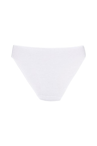 6 Adet Yıldız Bayan Bambu İz Yapmaz Bikini Külot Beyaz 3960 Beyaz