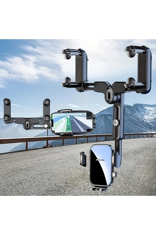 Xuweiwei Siyah Araba Özel Cep Telefon Tutucu Yeni Araba İçin Handsfree Telefon Tutucu 2025 Gelişmiş Abs Malzeme Stabil Titreme Yapmaz Sürücü Favorisi