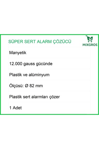 Süper Alarm Etiketi Çözücü Sökücü