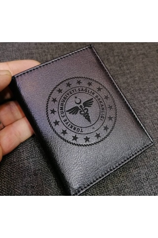 Sağlık Bakanlığı Rozetli Cüzdan Altın