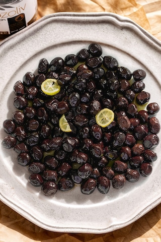 Kozoliv Doğal Gemlik Çeşidi Yağlı Siyah Zeytin Cam 400 G