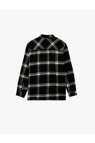 Koton Regular Fit Uzun Kollu Cepli Klasik Yaka Oduncu Gömlek Siyah Ekose 6wam60098hw Siyah Ekoseli