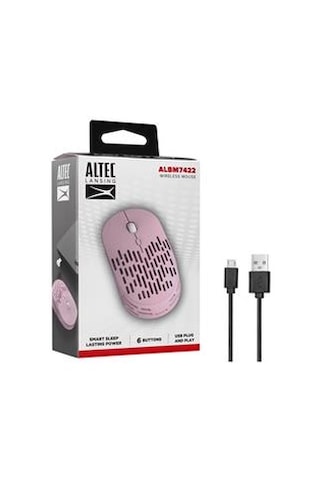 Altec Lansing Albm7422 Pembe 2.4ghz Şarj Edilebilir Tek Renkli 1600dpı Optik Kablosuz Mouse Diğer