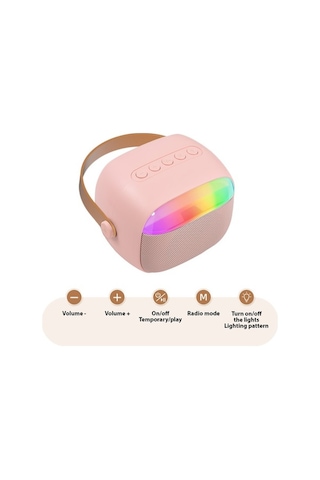 Flybuy Taşınabilir Bluetooth Hoparlör K30: Renkli Işık, Kablosuz Mikrofon, 6w Ses Kalitesi Ve Eğlence