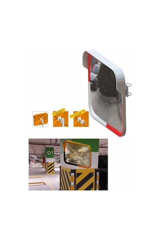 Evelux 12267 Tga Trafik Güvenlik Aynası 40 60 Cm 3.6Kğ Turuncu S