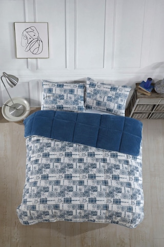 Formeya Mavi Tek Kişilik Wellsoft Yorgan Yastık Kılıflı