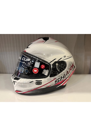 Kask Shark Skwal Cup Speed-tech Beyaz/kırmızı