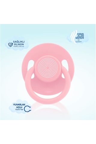 Wee Baby Cool Yuvarlak Uçlu Emzik No:3 Pembe 18+ Ay