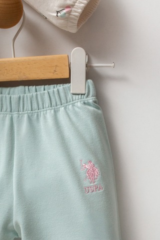 U.S. Polo Assn. Kız Bebek Krem Takım Krem