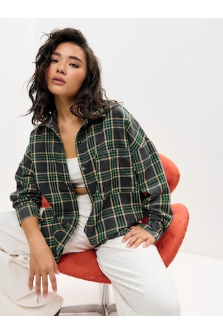 Onso Flanel Oversize Ekose Gömlek 398669960