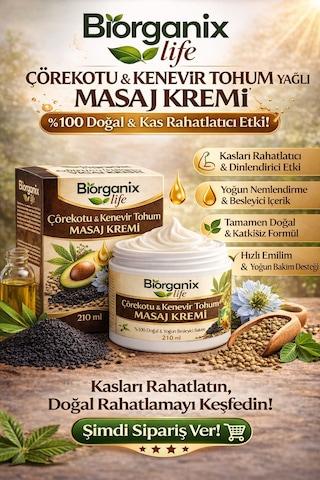 Life Çörekotu & Masaj Kremi 210 Ml Yoğun Rahatlatıcı