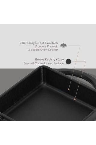 Döküm Mini 12x12, Tava Açık Bakır