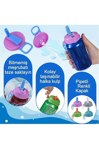 Sunup Sn-29911 Kutulu İçecekler İçin Pipetli İçecek Kapağı