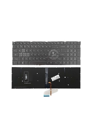 Casper Excalibur G770.1030-8eh0f Uyumlu Klavye, Laptop Tuş Takımı Siyah Tr Rgb Işıklı