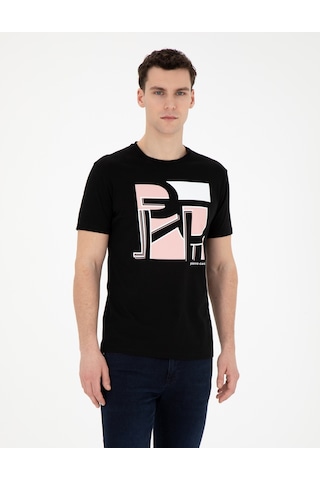 Pierre Cardin Erkek Siyah Tişört 50280964-Vr046 Siyah