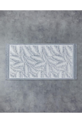 Leaves Dokuma Kilim Gri Genel