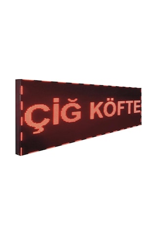 Led Tabela 16x64cm Çift Taraflı Kırmızı Kayan Yazı-wifi