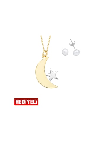 Ay Yıldız Altın Kolye Ucu As1422Gkl Altınsepeti