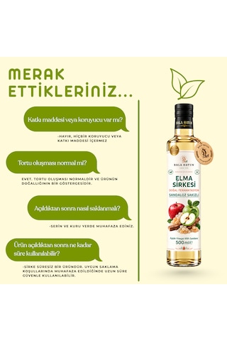 Bala Hatun Sandaloz Sakızlı Elma Sirkesi 500ml