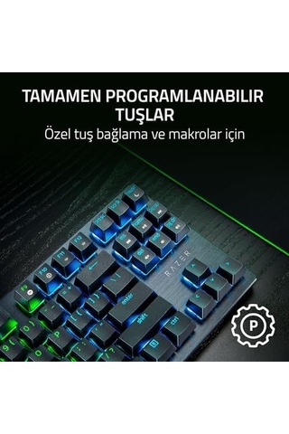 Huntsman V3 X Tenkeyless Mor Anahtar - Espor İçin Optik Klavye - Sayısal Tuş Takımı Tasarımı Yok - Programlanabilir Tuşlar - Rgb Teknolojili - Qwerty Tr-düzen Siyah