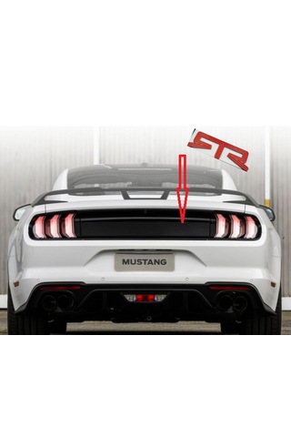 Dk Tuning Mustang Rtr Bagaj Kırmızı Logo Arma Ford İle Uyumlu