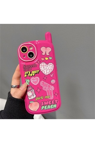 Moda Kore Sevimli 3d Yumuşak Kılıf İphone Uyumlu 14 - Di Tiao Marka, Yumuşak Kauçuk, Japonya Ve Güney Kore Tarzı