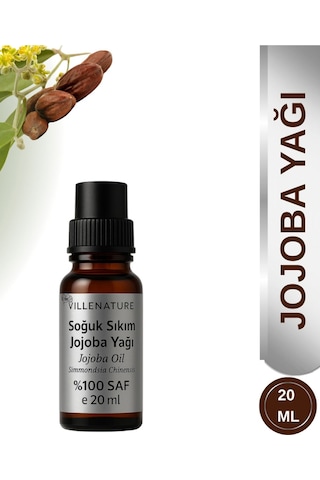 Villenature Soğuk Sıkım Jojoba Yağı Jojoba Oil Simmondsia Chinensis 20 Ml